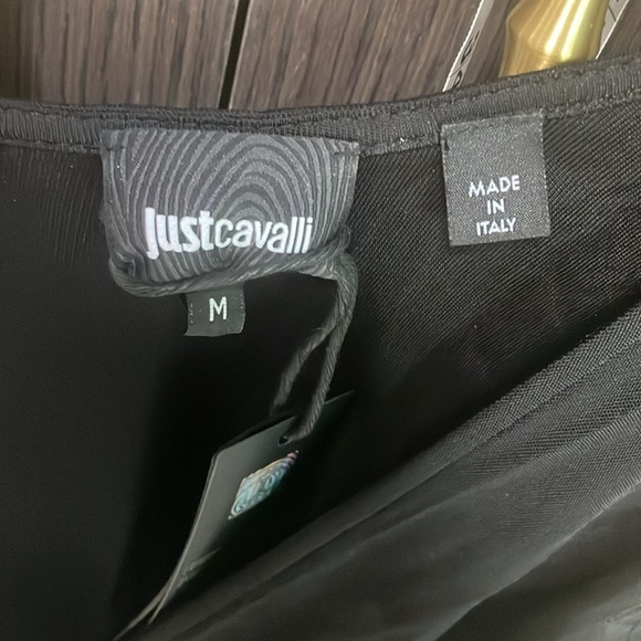 Just Cavalli Exotic Sleeve print black dress 💚🧡 - Picture 6 of 12